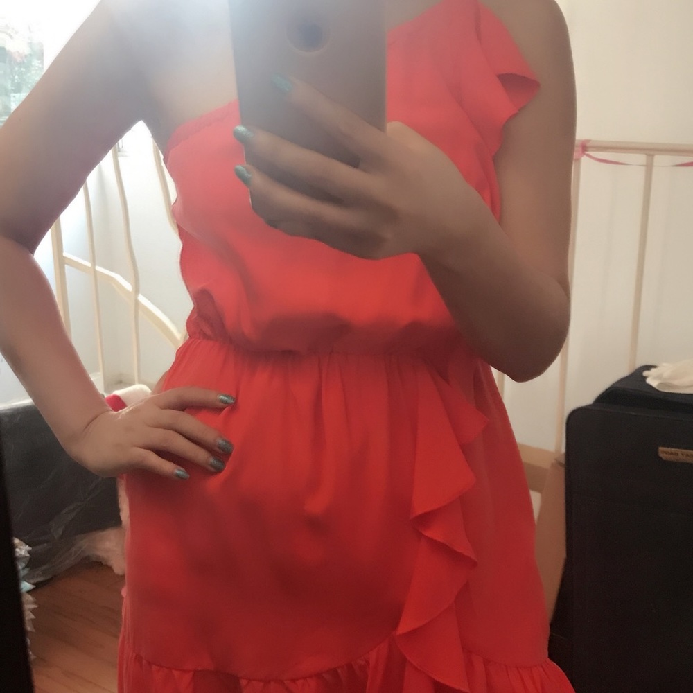 New club Monaco one shoulder silk dress, Sale!